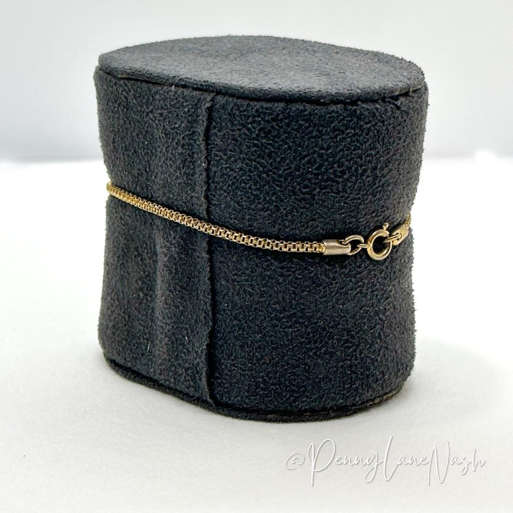 Vintage Single Rope Silver Chain Bracelet - Picture 4 of 4